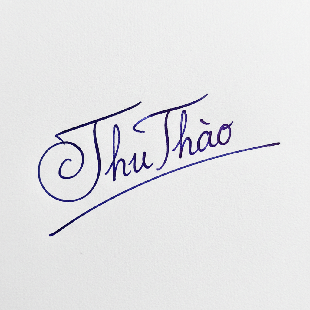 Mẫu chữ ký tên Thu Thảo số 6