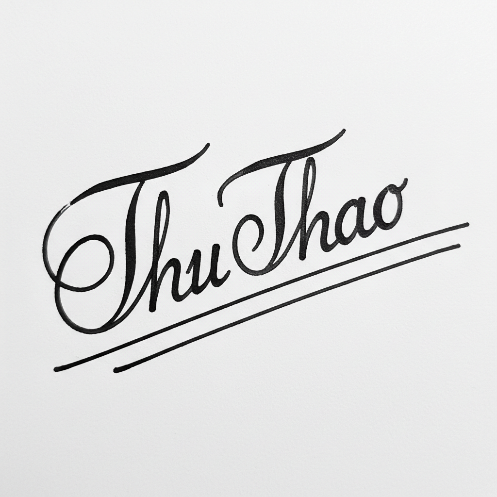 Mẫu chữ ký tên Thu Thảo số 7