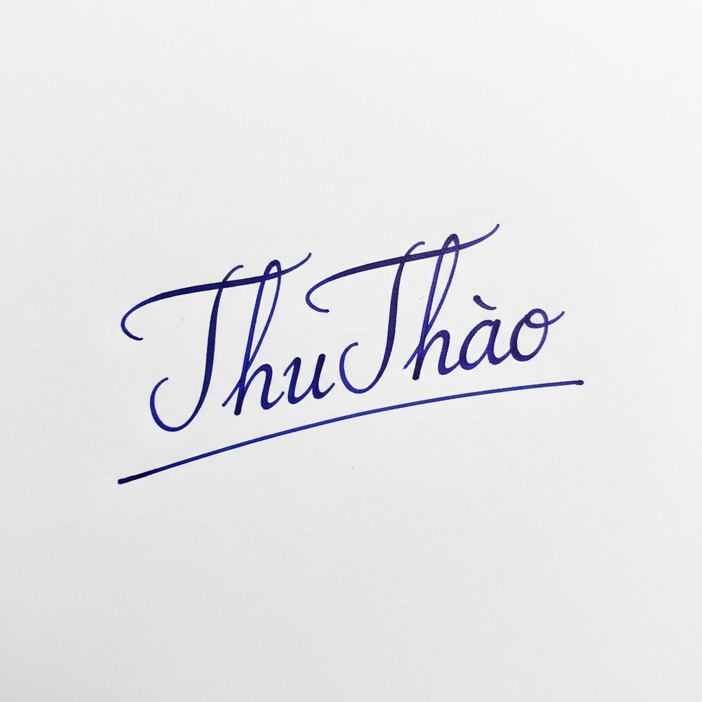 Mẫu chữ ký tên Thu Thảo số 8