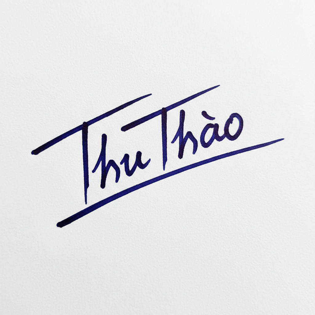 Mẫu chữ ký tên Thu Thảo số 9