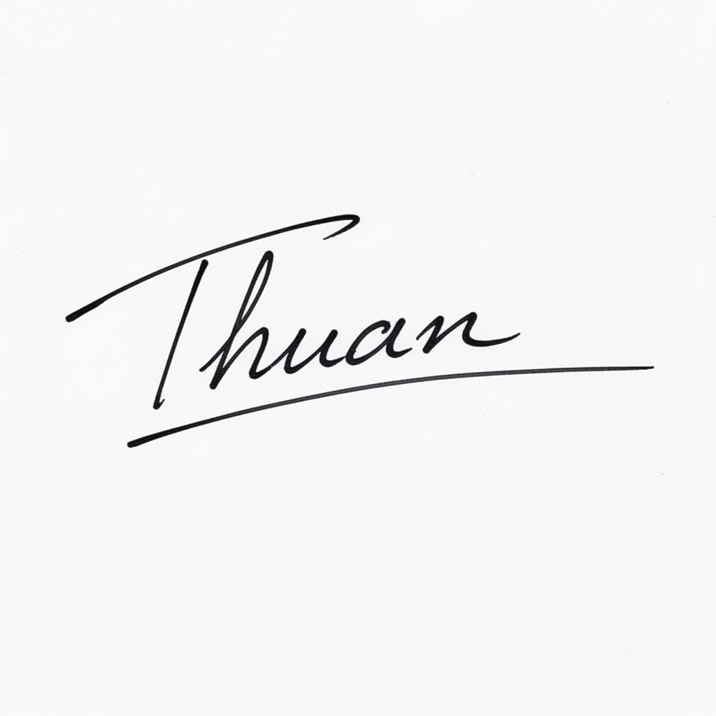 Chữ Ký Mẫu Tên Thuận: Bí Quyết Tạo Chữ Ký Đẹp, Hợp Phong Thủy "Đại Cát Đại Lợi" Mẫu chữ ký tên Thuận số 10
