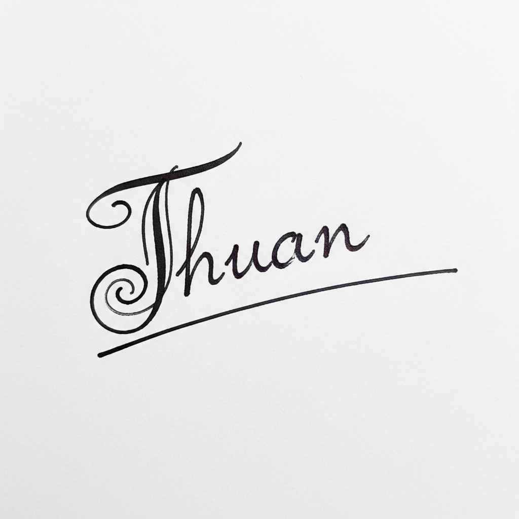 Chữ Ký Mẫu Tên Thuận: Bí Quyết Tạo Chữ Ký Đẹp, Hợp Phong Thủy "Đại Cát Đại Lợi" Mẫu chữ ký tên Thuận số 2