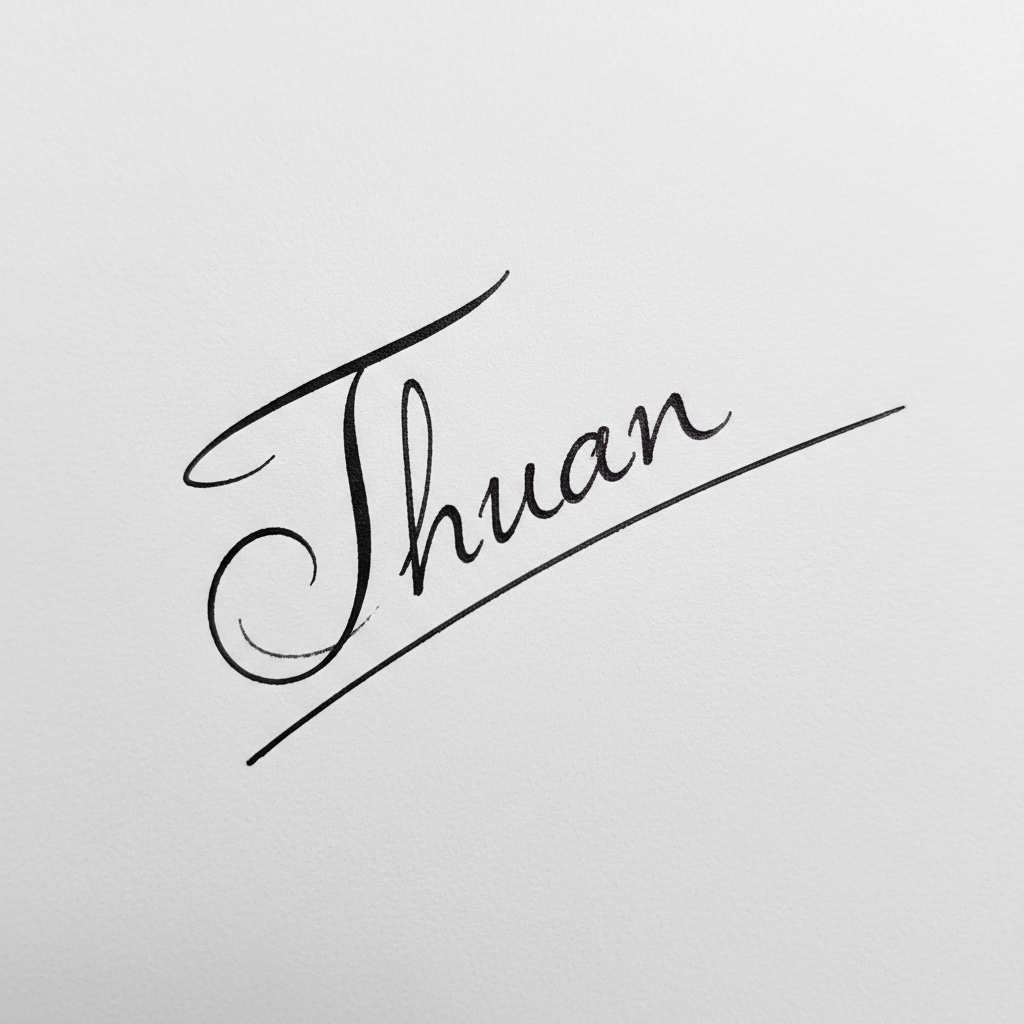 Chữ Ký Mẫu Tên Thuận: Bí Quyết Tạo Chữ Ký Đẹp, Hợp Phong Thủy "Đại Cát Đại Lợi" Mẫu chữ ký tên Thuận số 5