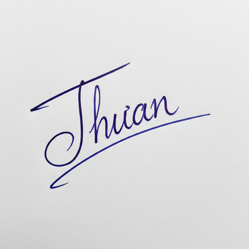 Mẫu chữ ký tên Thuấn số 6
