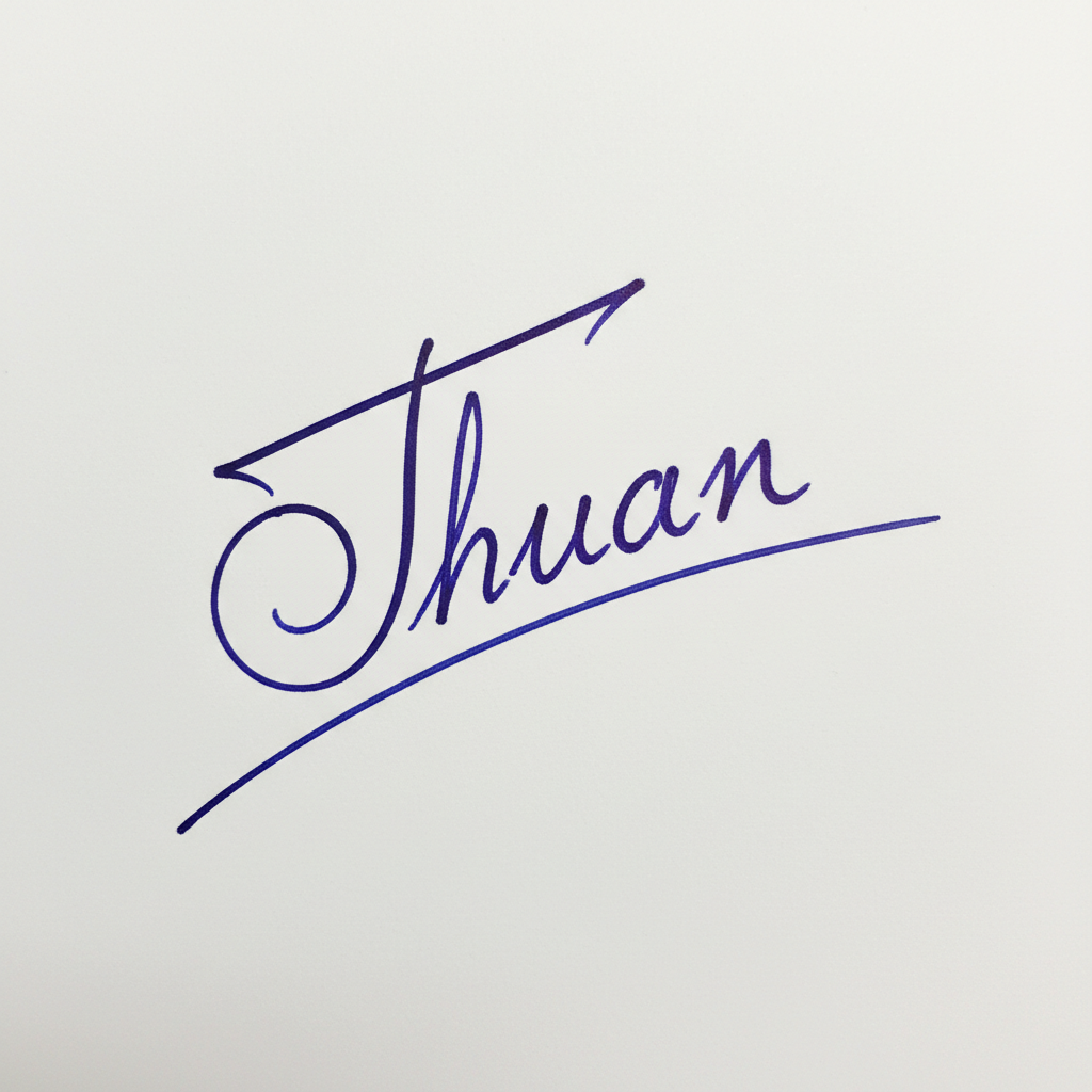 Chữ Ký Mẫu Tên Thuận: Bí Quyết Tạo Chữ Ký Đẹp, Hợp Phong Thủy "Đại Cát Đại Lợi" Mẫu chữ ký tên Thuận số 6