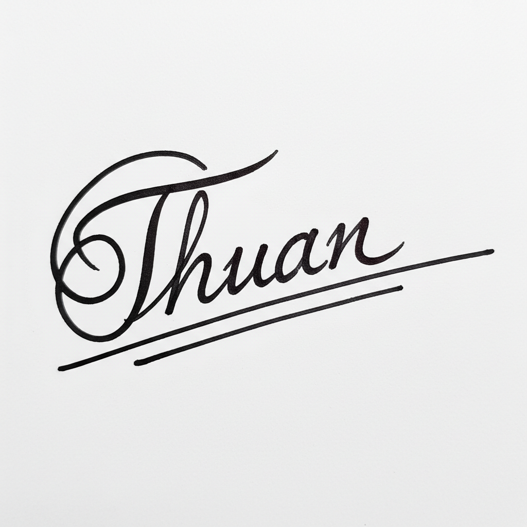 Chữ Ký Mẫu Tên Thuận: Bí Quyết Tạo Chữ Ký Đẹp, Hợp Phong Thủy "Đại Cát Đại Lợi" Mẫu chữ ký tên Thuận số 7