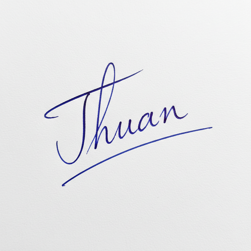 Chữ Ký Mẫu Tên Thuận: Bí Quyết Tạo Chữ Ký Đẹp, Hợp Phong Thủy "Đại Cát Đại Lợi" Mẫu chữ ký tên Thuận số 8