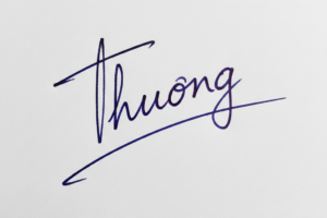 Mẫu chữ ký tên Thương số 1