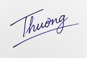 Mẫu chữ ký tên Thương số 1