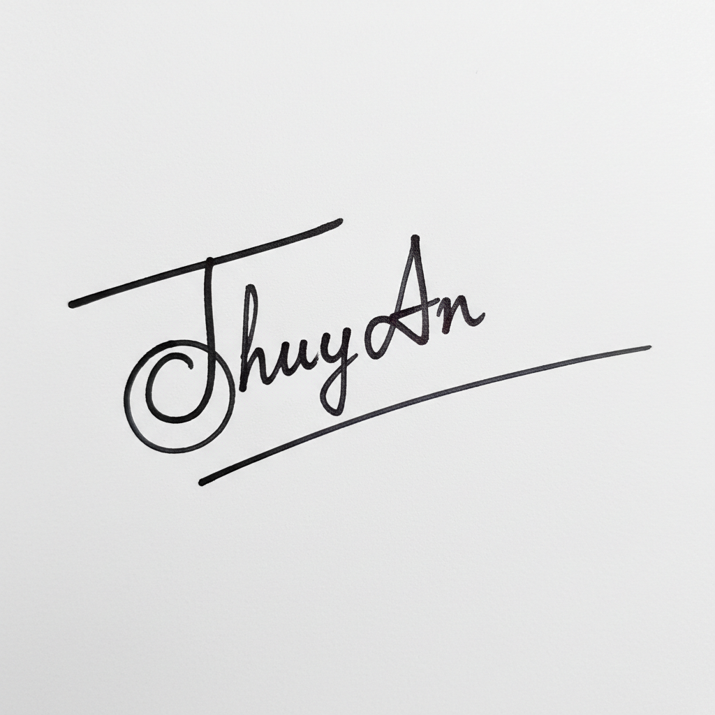 Mẫu chữ ký tên Thúy An số 2