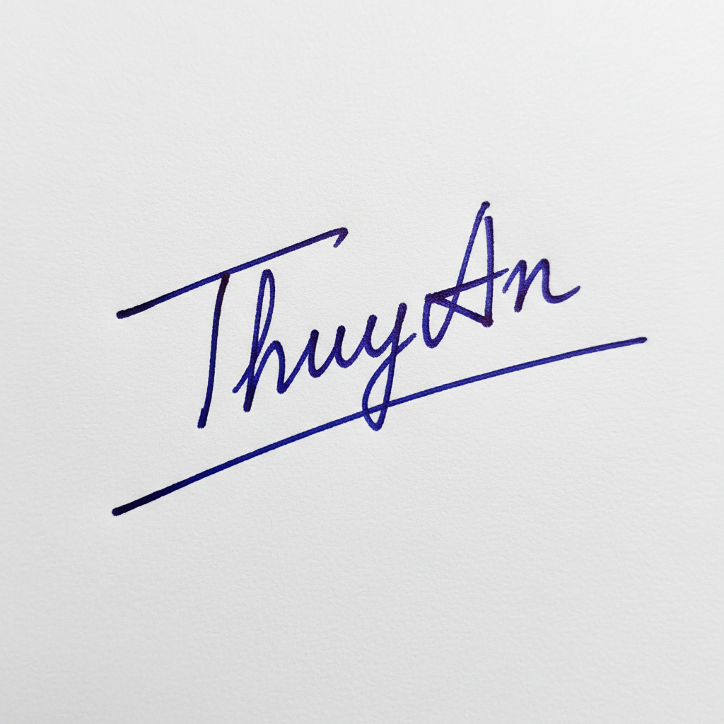 Mẫu chữ ký tên Thúy An số 3