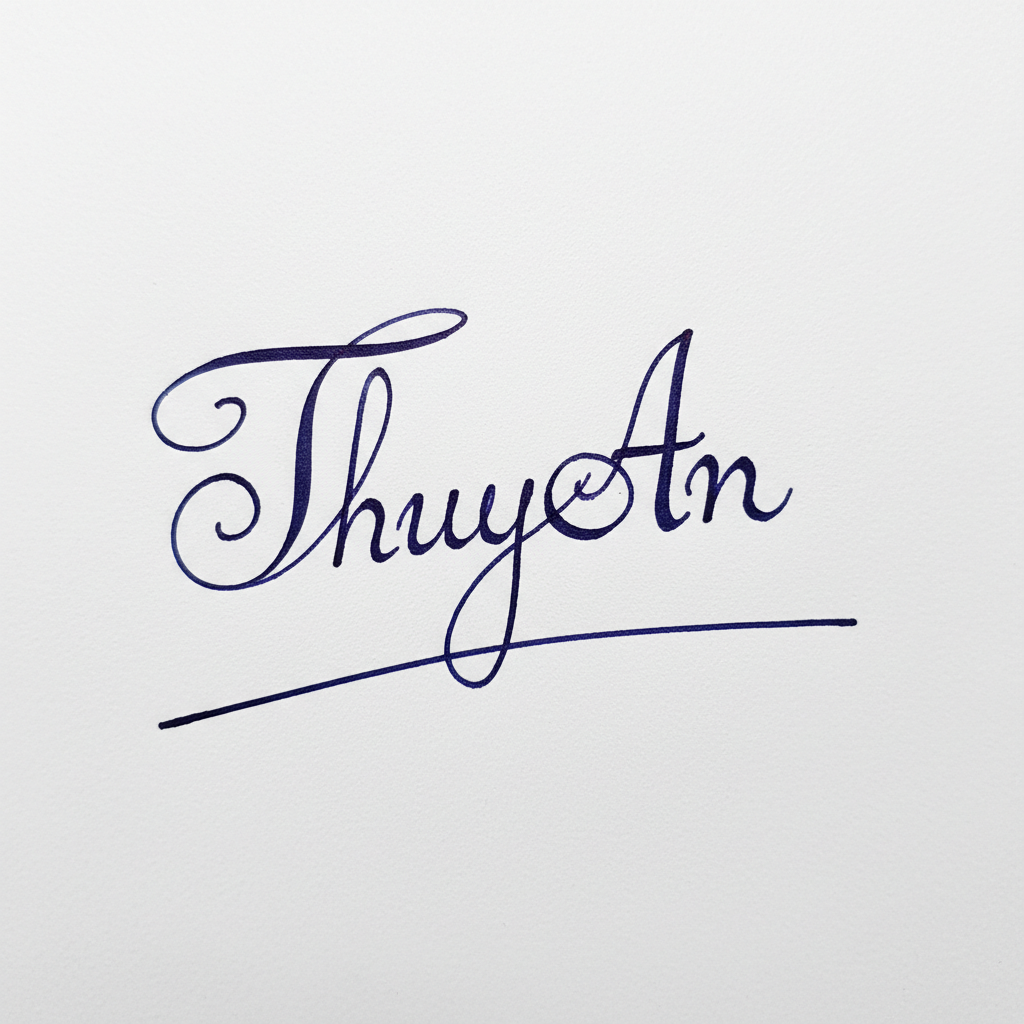 Mẫu chữ ký tên Thúy An số 4