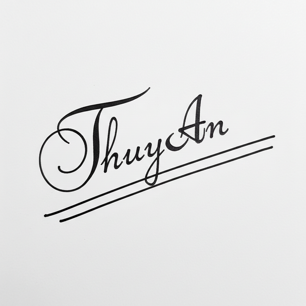 Mẫu chữ ký tên Thúy An số 7