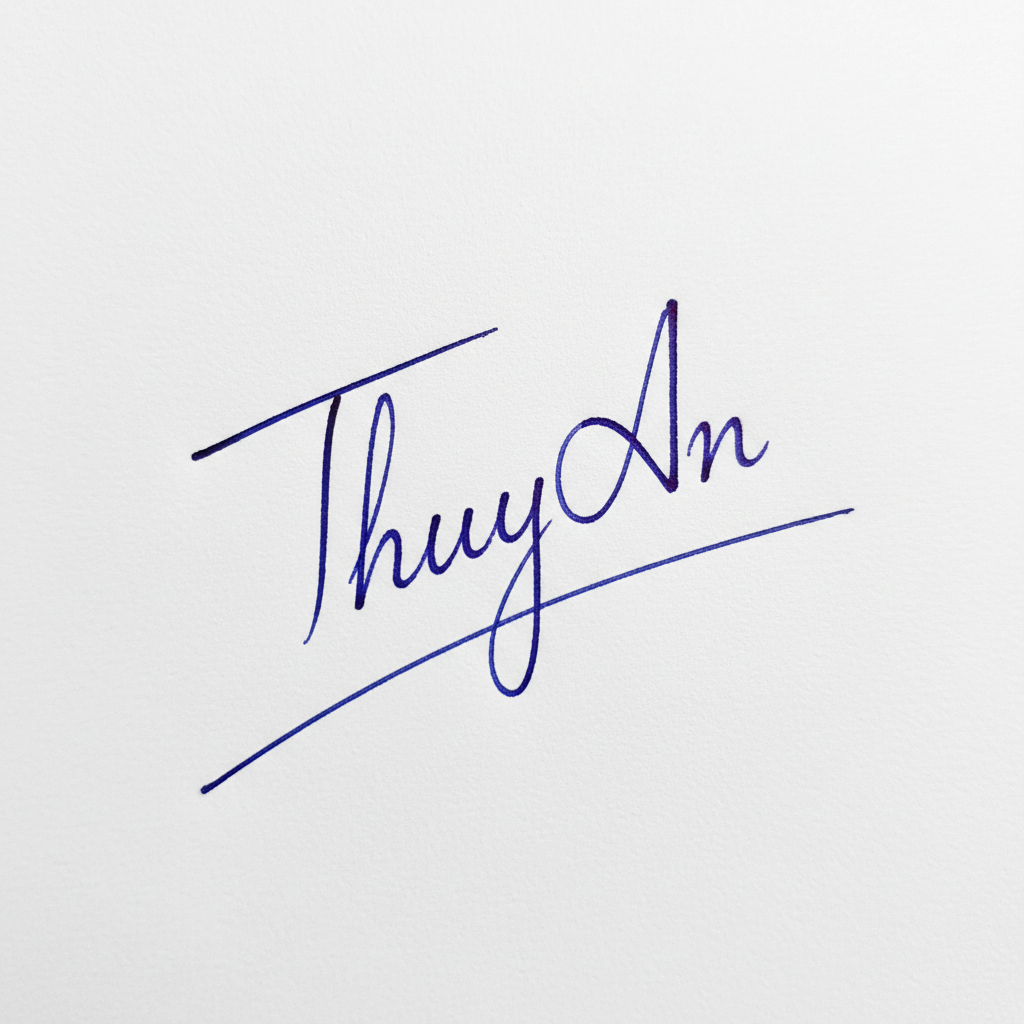Mẫu chữ ký tên Thúy An số 8