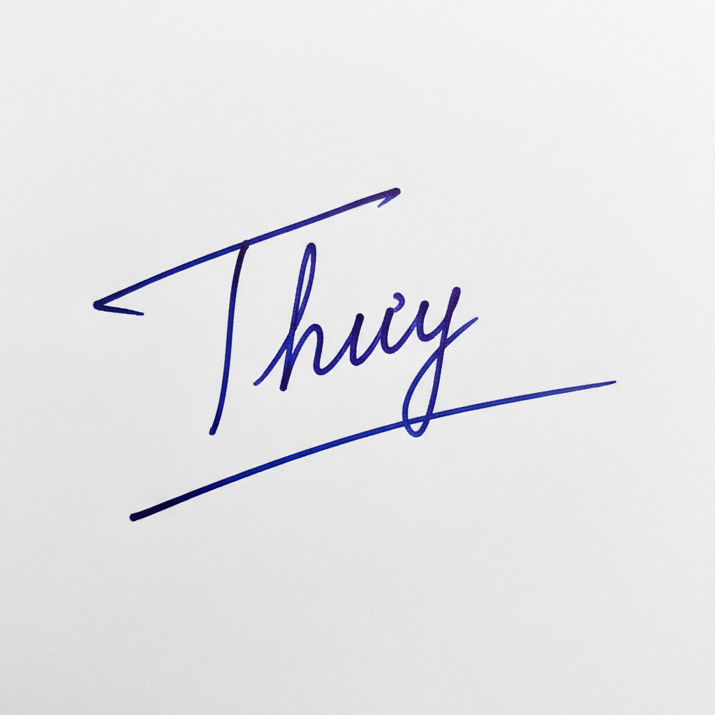 Mẫu chữ ký tên Thúy số 3