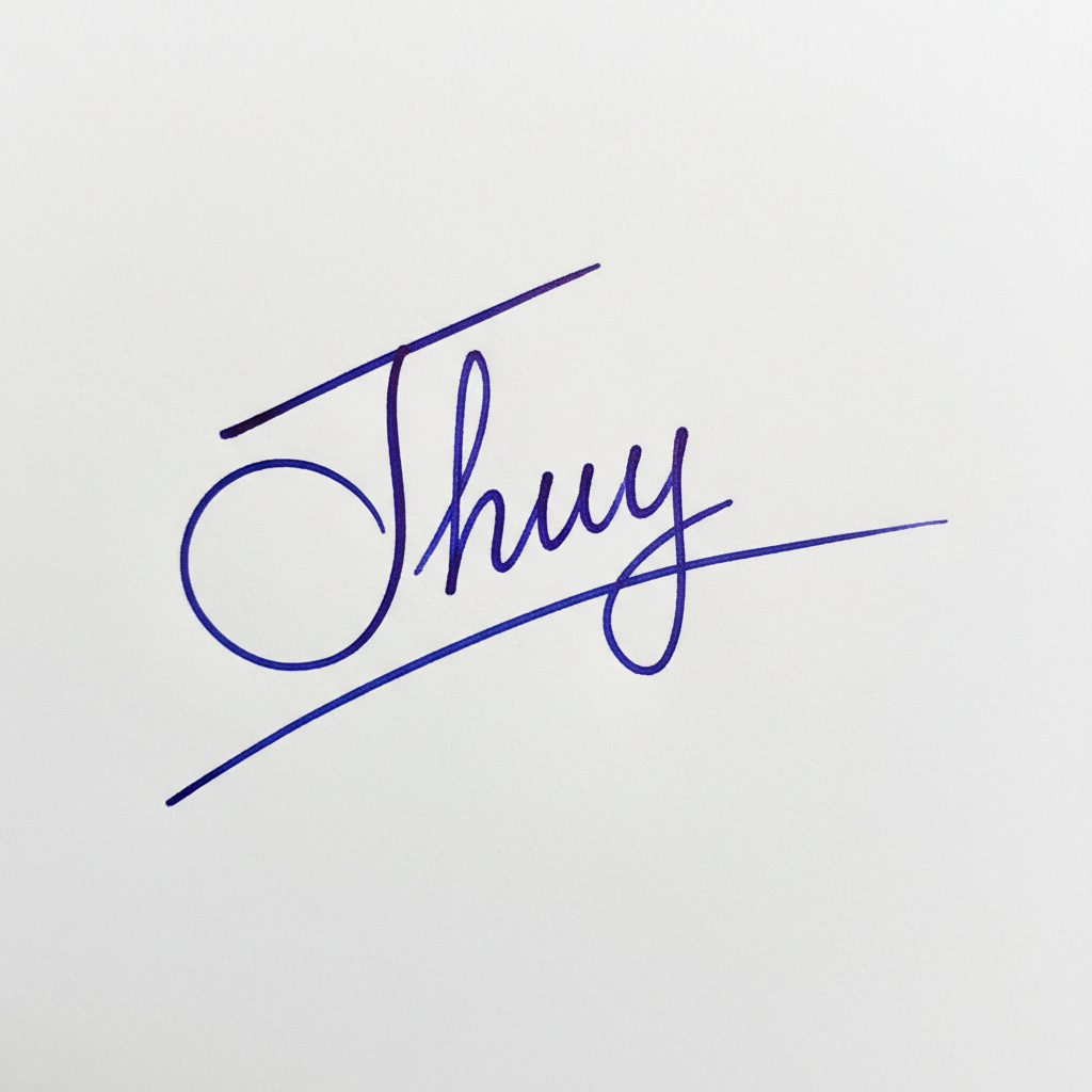 Mẫu chữ ký tên Thúy số 6