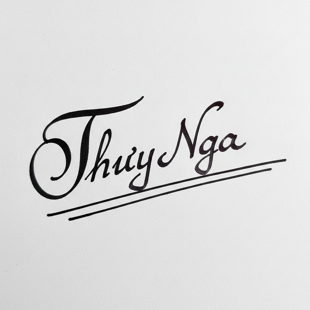 Mẫu chữ ký tên Thúy Nga số 7