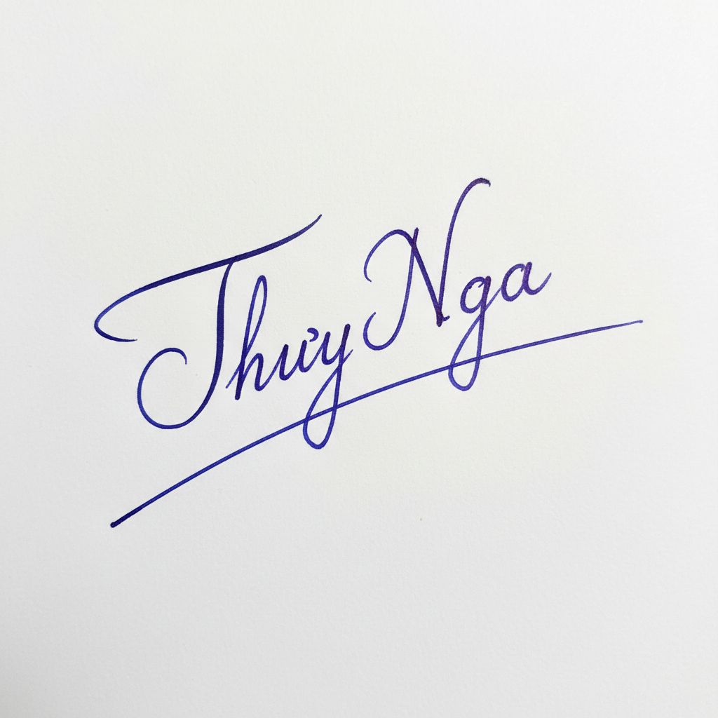 Mẫu chữ ký tên Thúy Nga số 8