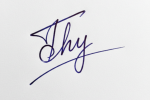 Mẫu chữ ký tên Thy số 1