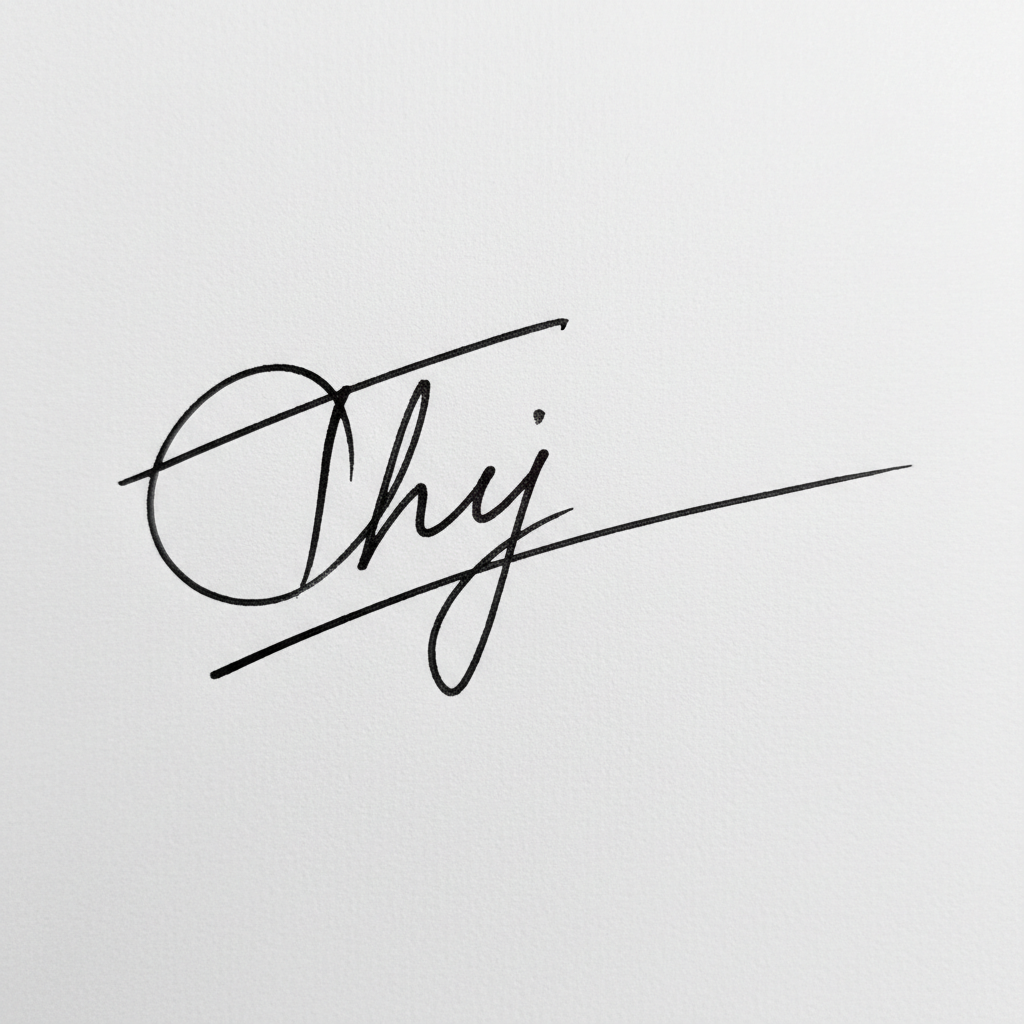 Mẫu chữ ký tên Thy số 10