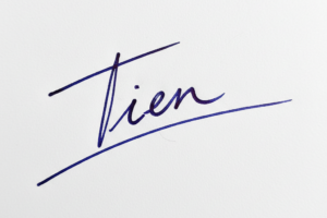 Mẫu chữ ký tên Tiến số 1