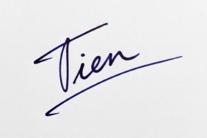 Mẫu chữ ký tên Tiên số 1