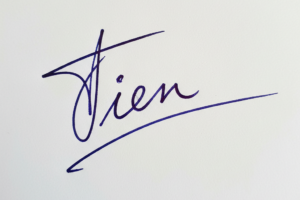 Mẫu chữ ký tên Tiến số 1