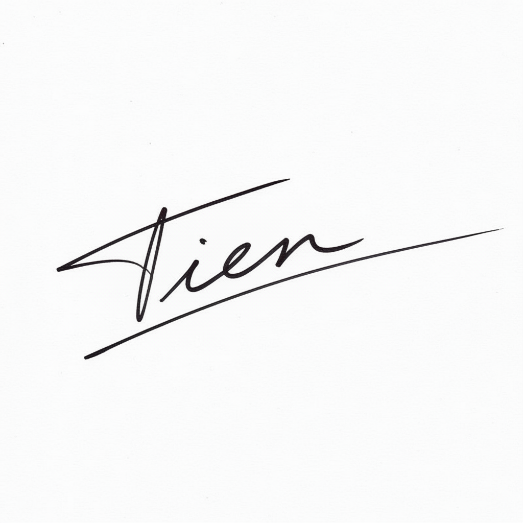 Chữ Ký Mẫu Tên Tiến: Bí Quyết Tạo Dấu Ấn Độc Đáo và Thu Hút Vận May Mẫu chữ ký tên Tiến số 10