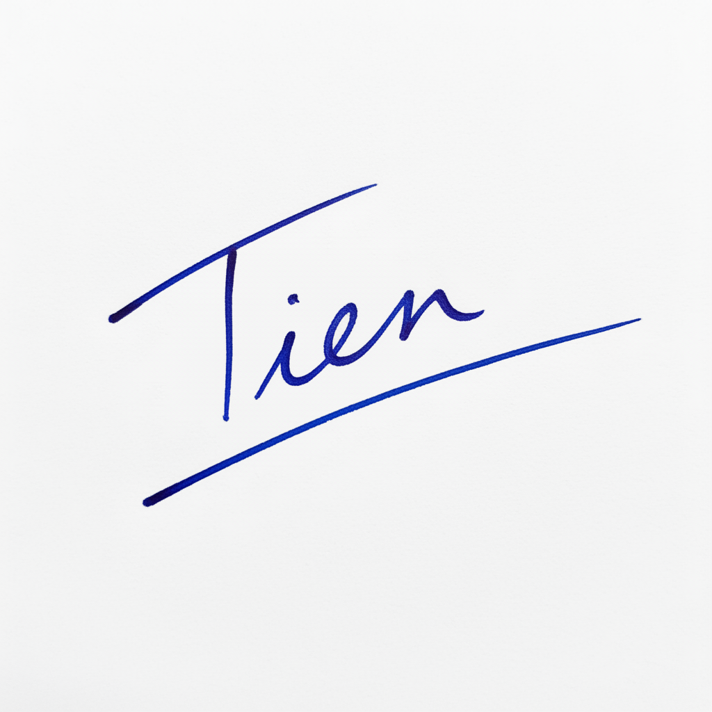 Mẫu chữ ký tên Tiên số 3