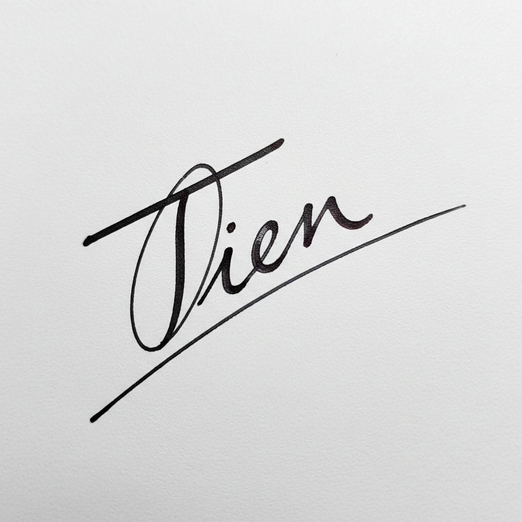 Chữ Ký Mẫu Tên Tiến: Bí Quyết Tạo Dấu Ấn Độc Đáo và Thu Hút Vận May Mẫu chữ ký tên Tiến số 5
