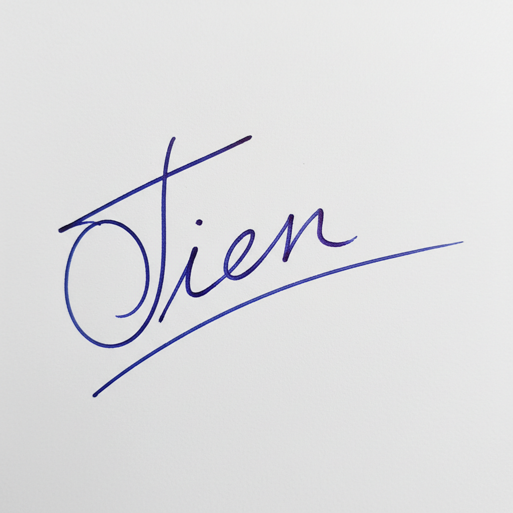 Chữ Ký Mẫu Tên Tiến: Bí Quyết Tạo Dấu Ấn Độc Đáo và Thu Hút Vận May Mẫu chữ ký tên Tiến số 6