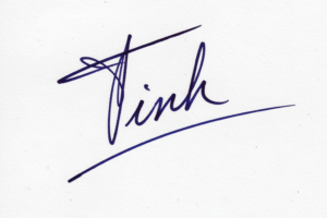 Mẫu chữ ký tên Tình số 1