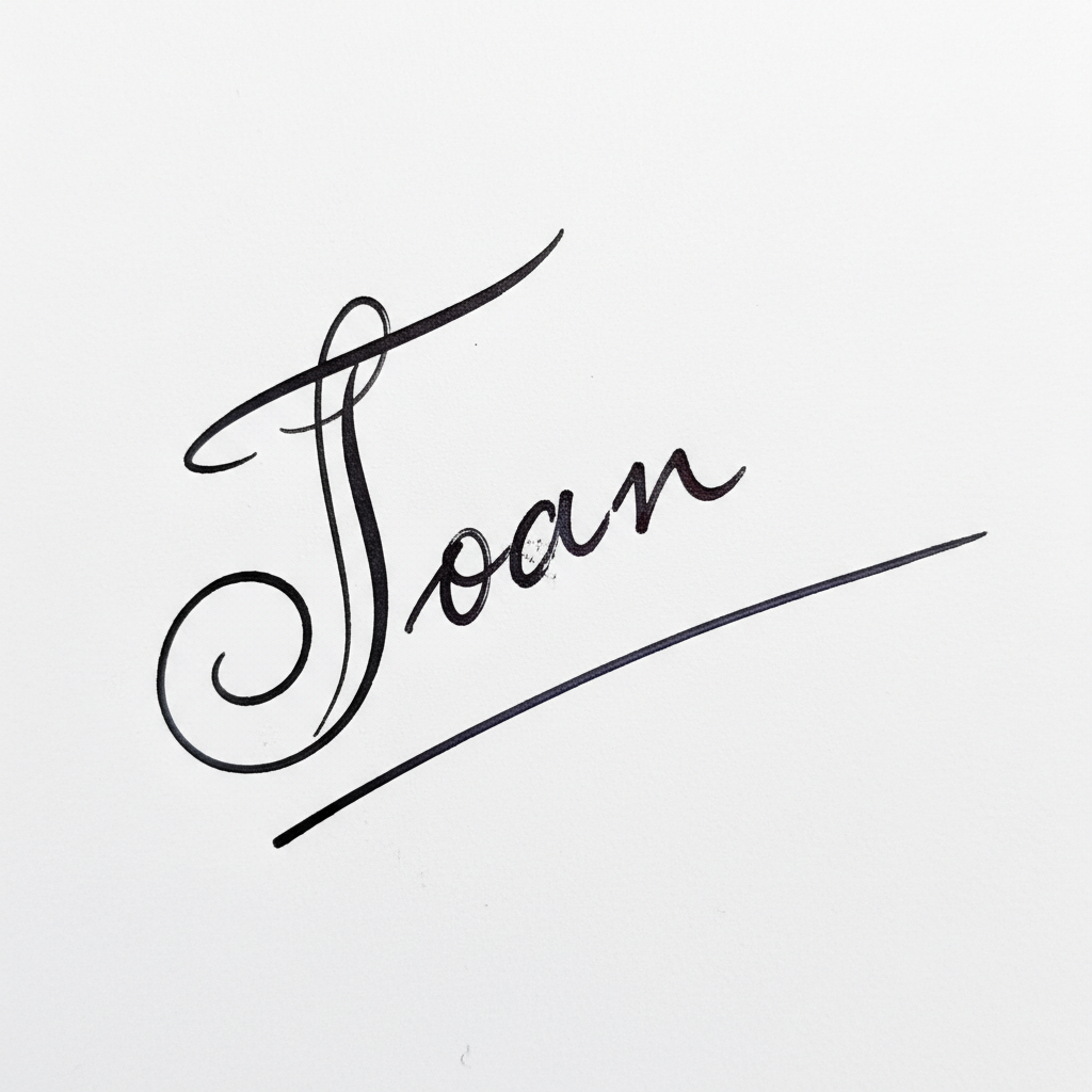 Mẫu chữ ký tên Toàn số 2