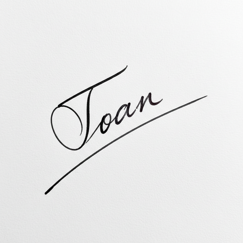 Mẫu chữ ký tên Toàn số 5