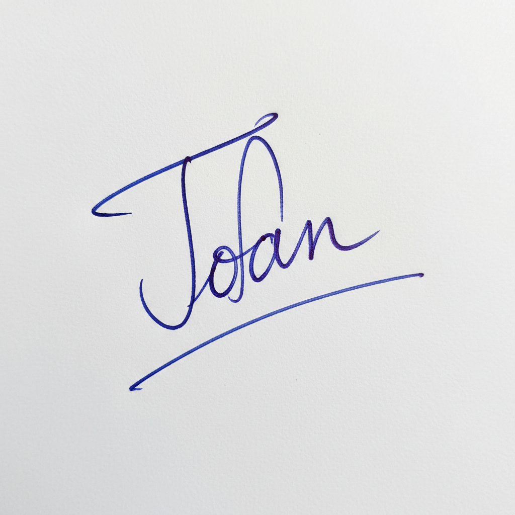 Mẫu chữ ký tên Toàn số 8