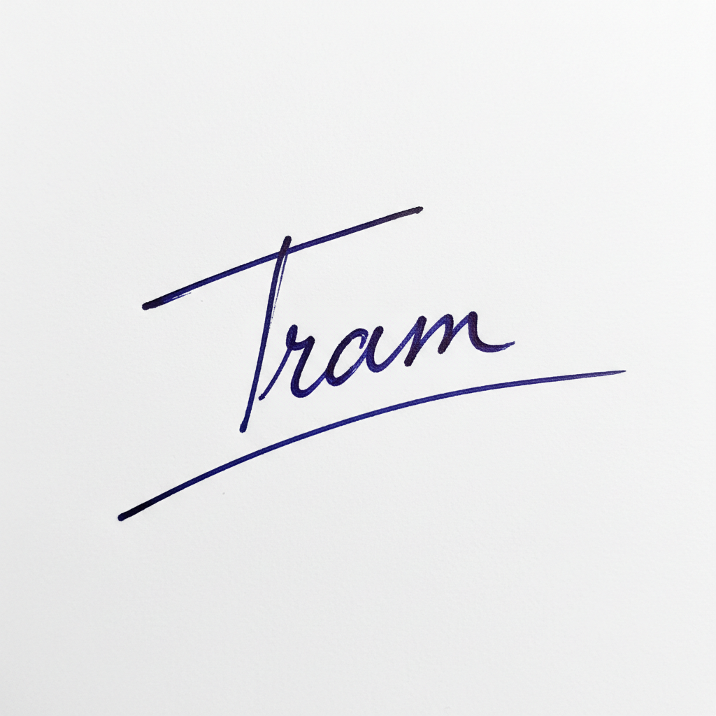Mẫu chữ ký tên Trâm số 1