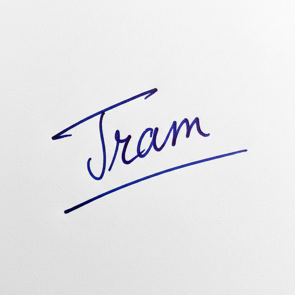 Chữ Ký Đẹp Tên Trâm: Dấu Ấn Cá Nhân Thể Hiện Phong Cách & May Mắn Mẫu chữ ký tên Trâm số 3