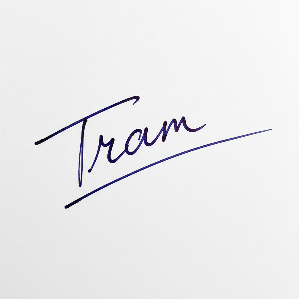 Chữ Ký Đẹp Tên Trâm: Dấu Ấn Cá Nhân Thể Hiện Phong Cách & May Mắn Mẫu chữ ký tên Trâm số 4