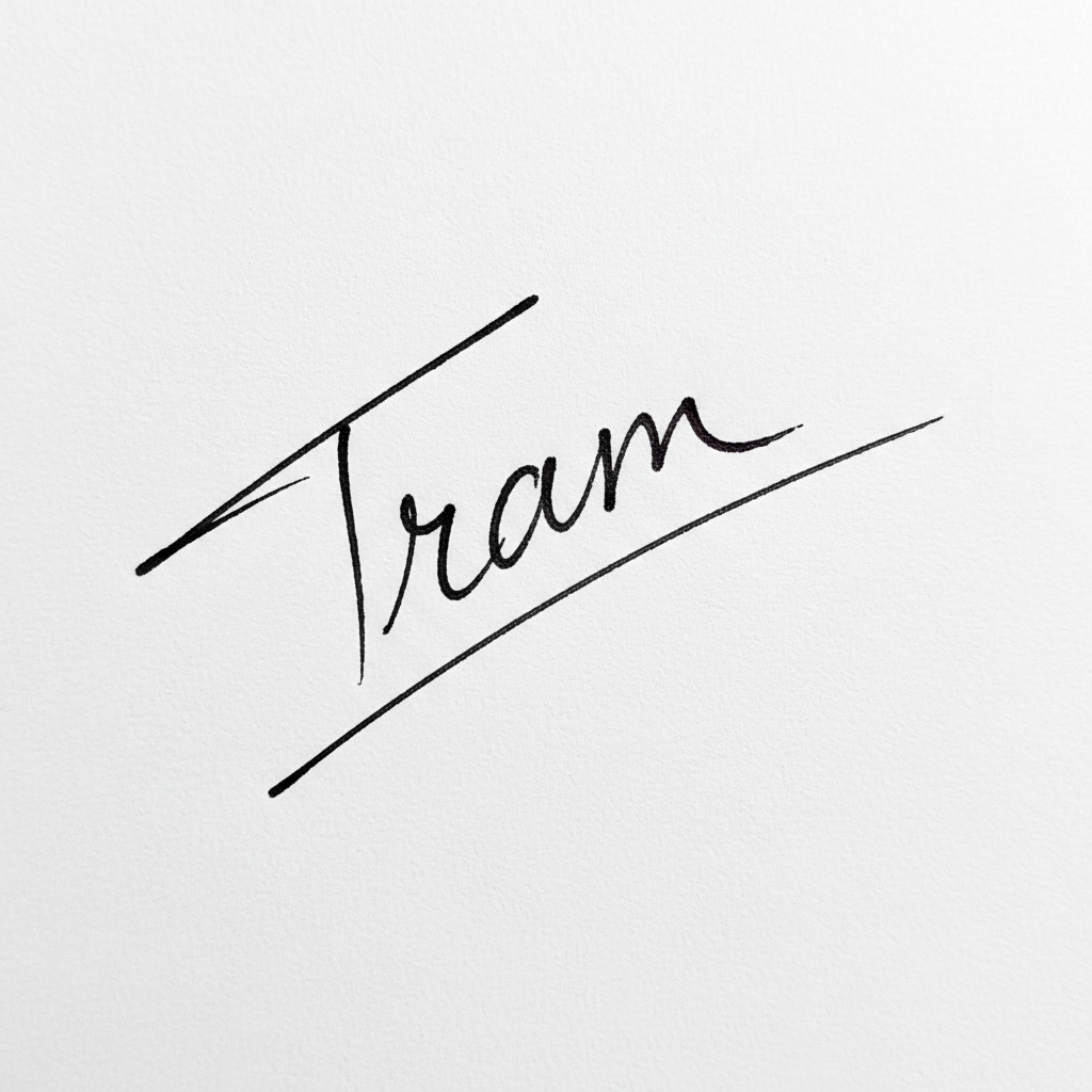 Chữ Ký Đẹp Tên Trâm: Dấu Ấn Cá Nhân Thể Hiện Phong Cách & May Mắn Mẫu chữ ký tên Trâm số 5