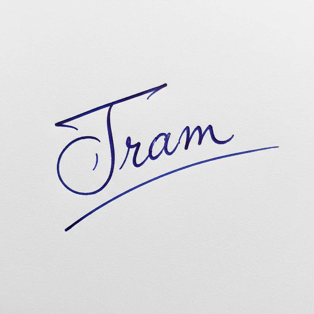 Chữ Ký Đẹp Tên Trâm: Dấu Ấn Cá Nhân Thể Hiện Phong Cách & May Mắn Mẫu chữ ký tên Trâm số 6