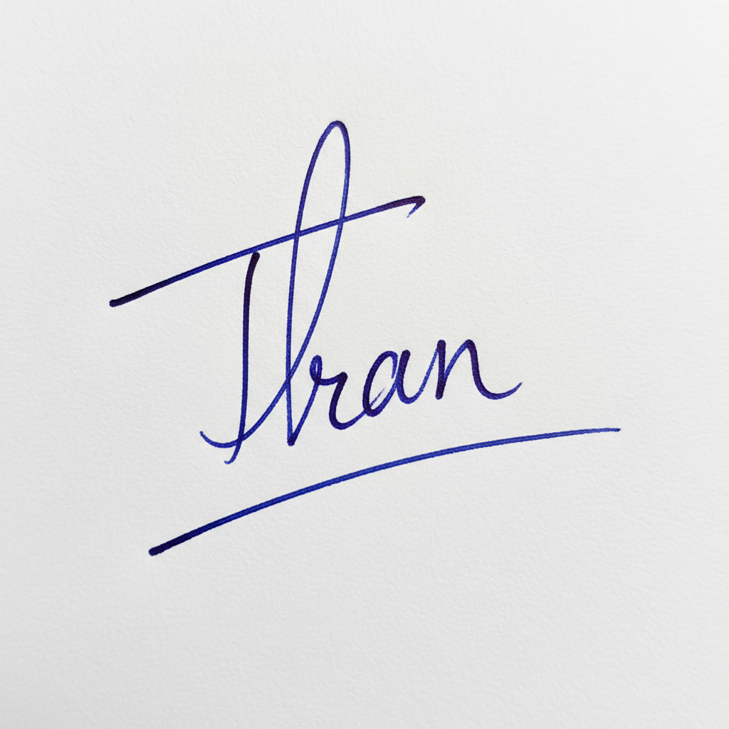 Mẫu chữ ký tên Trân số 8