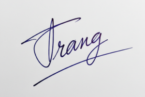 Mẫu chữ ký tên Trang số 1