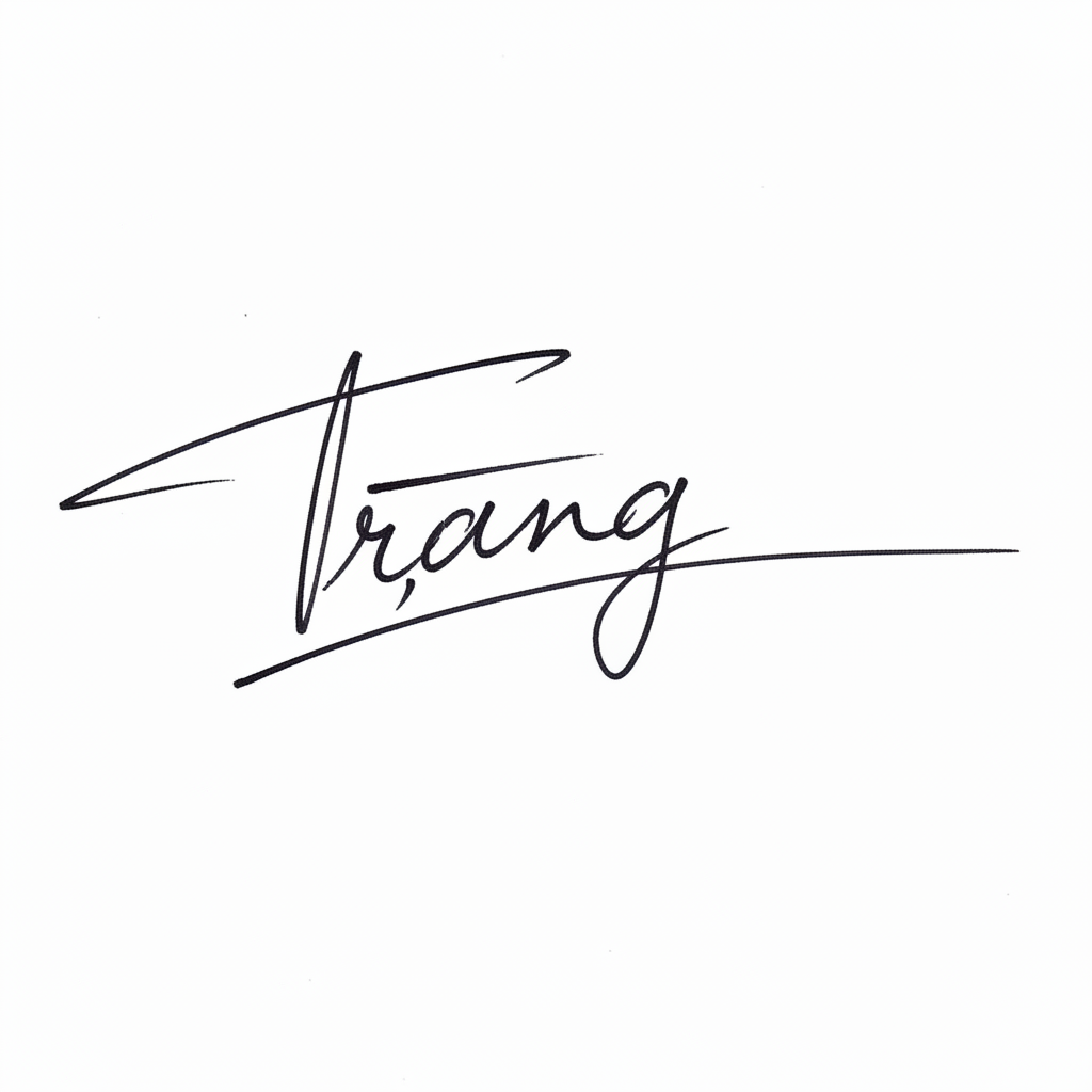 Chữ Ký Cho Người Tên Trang: Bí Quyết Tạo Dấu Ấn Độc Đáo, Hợp Phong Thủy Mẫu chữ ký tên Trang số 10