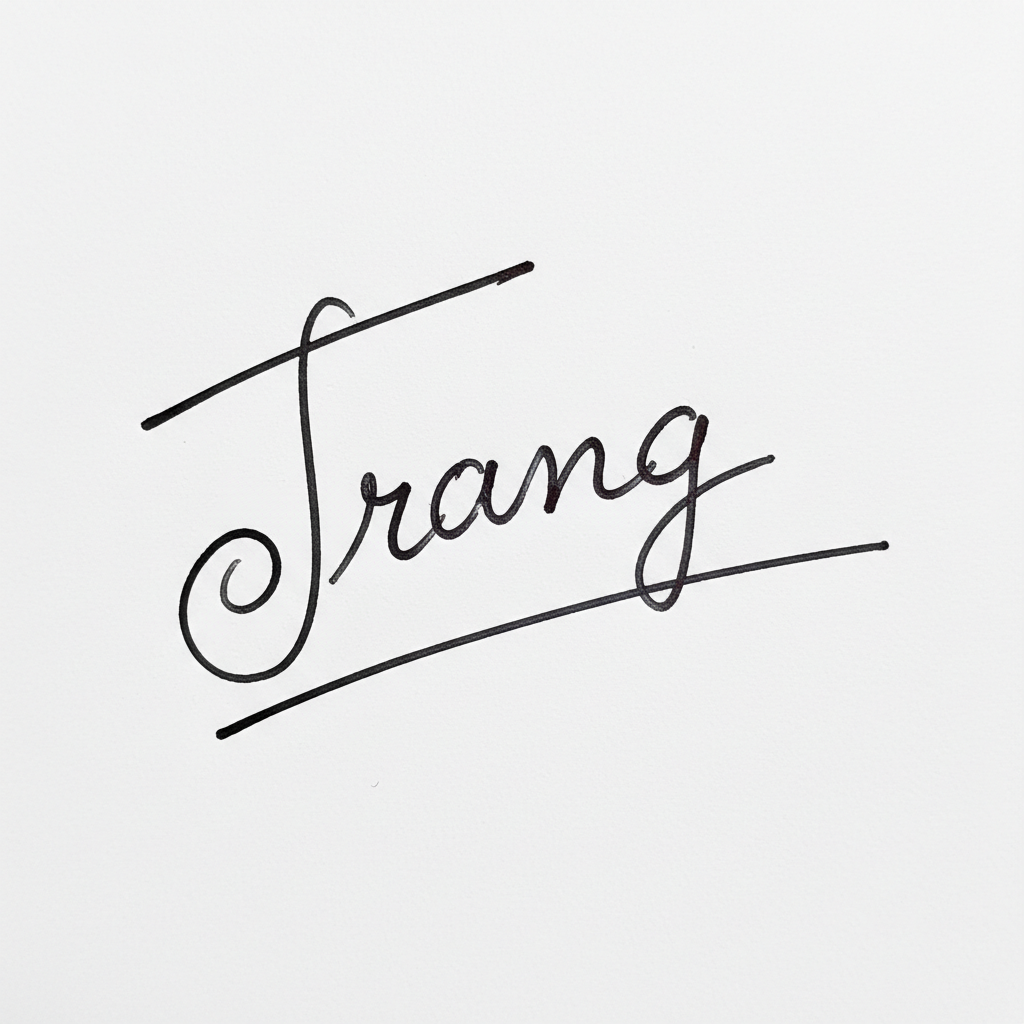 Mẫu chữ ký tên Trang số 2