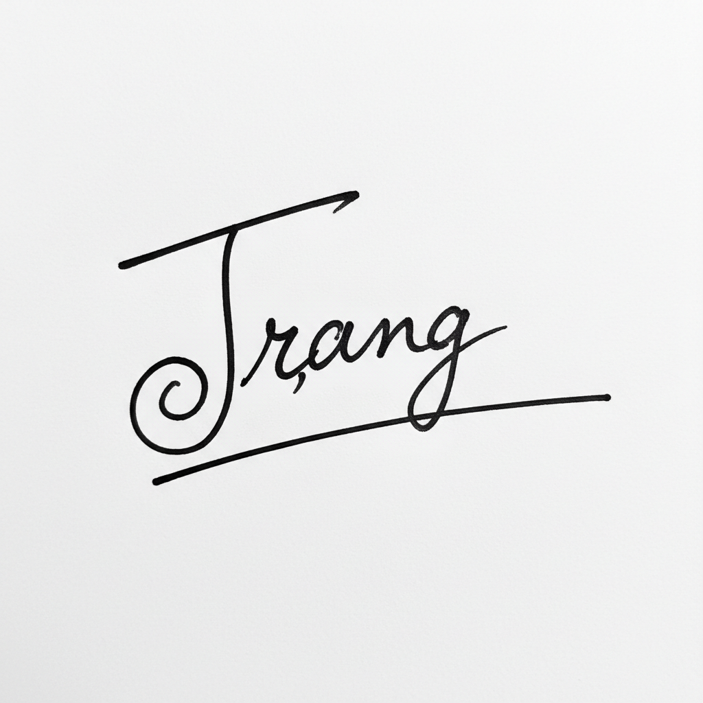 Mẫu chữ ký tên Trang số 2