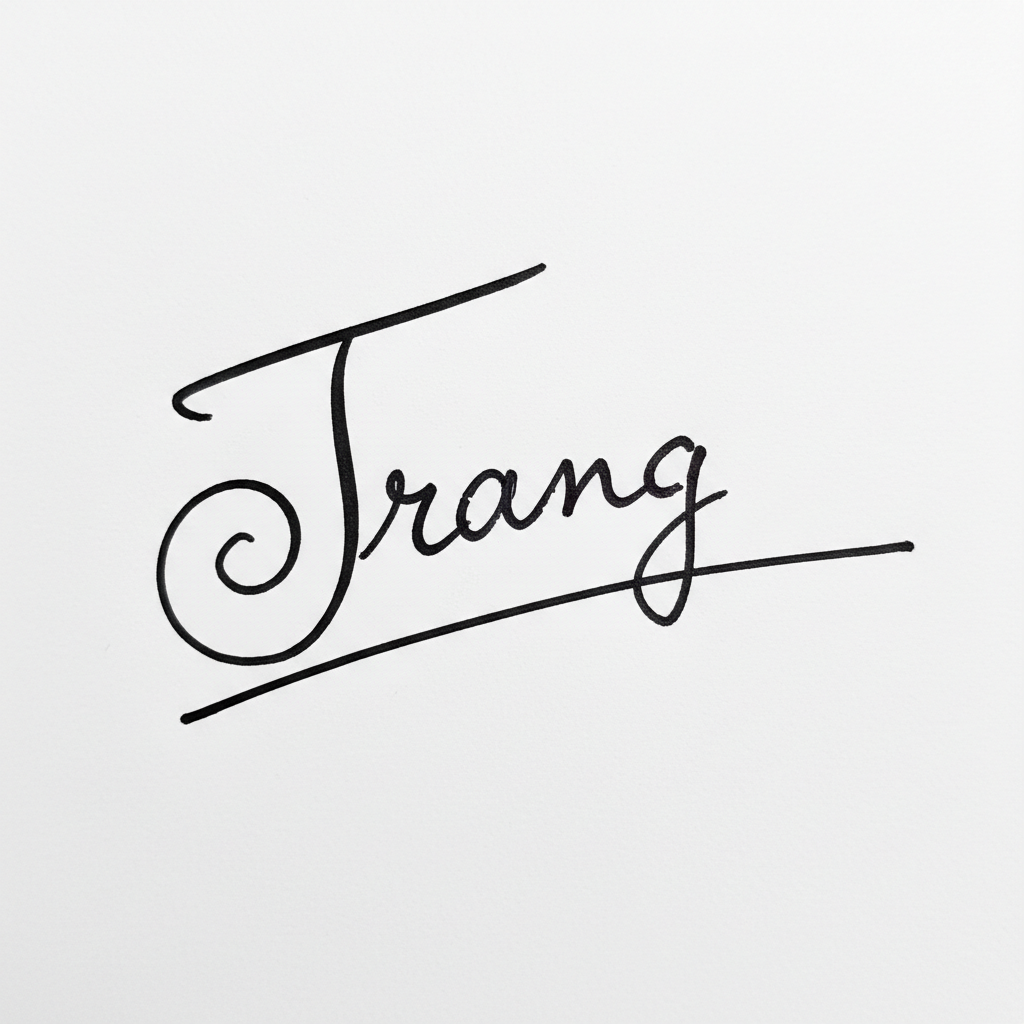 Mẫu chữ ký tên Trang số 2
