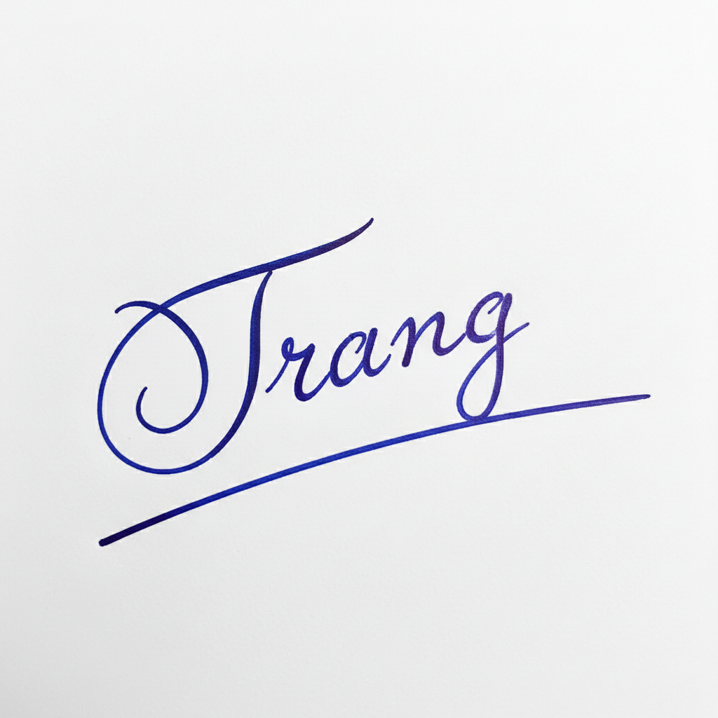 Mẫu chữ ký tên Trang số 3