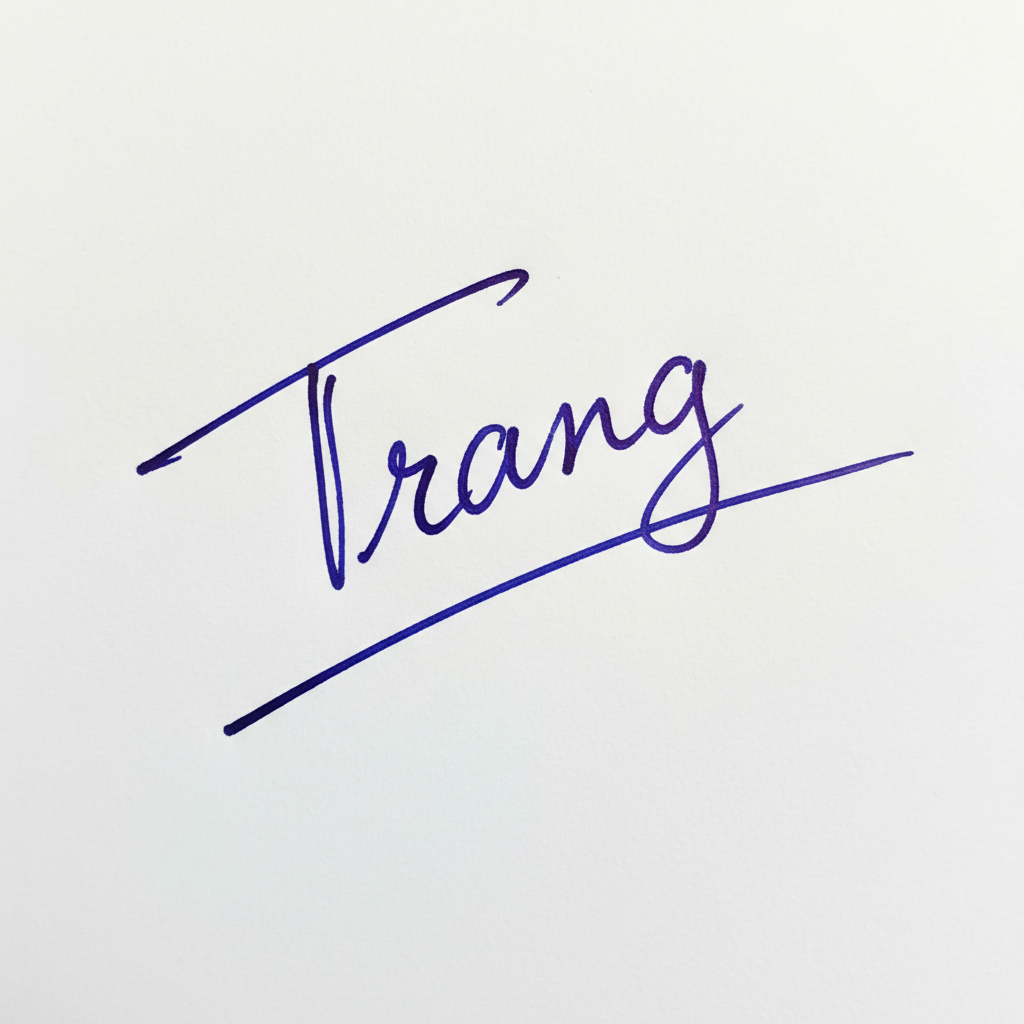 Mẫu chữ ký tên Trang số 3