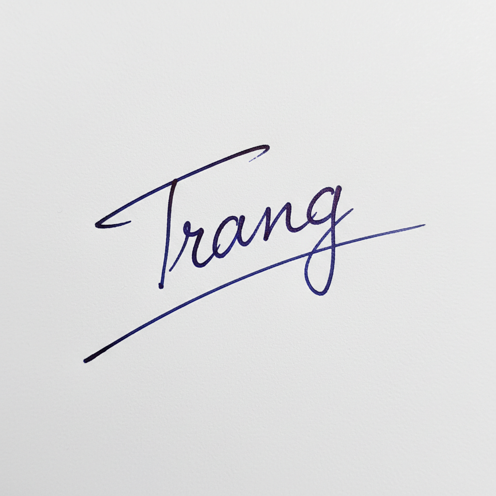 Mẫu chữ ký tên Trang số 4