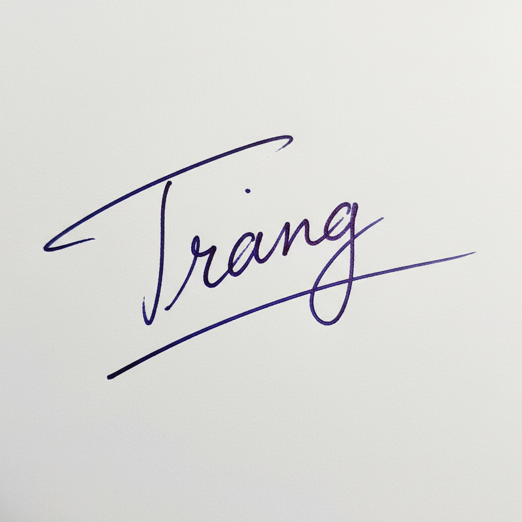 Mẫu chữ ký tên Trang số 4